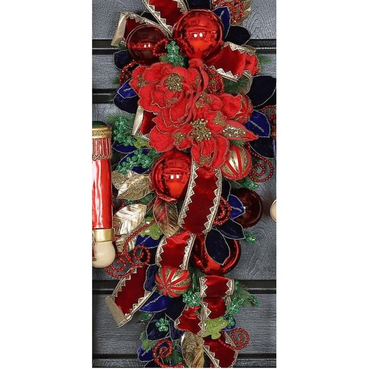Shop For 21" Magnolia Bloom Spray: Red