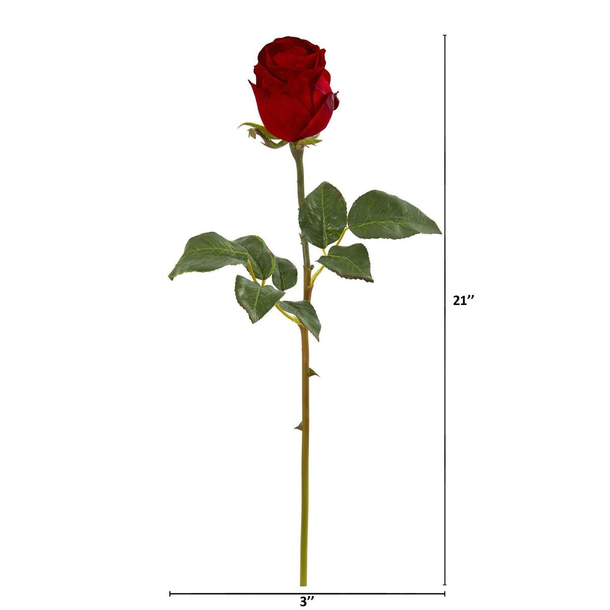 Shop For 21” Rose Bud Artificial Flower (Set of 6)