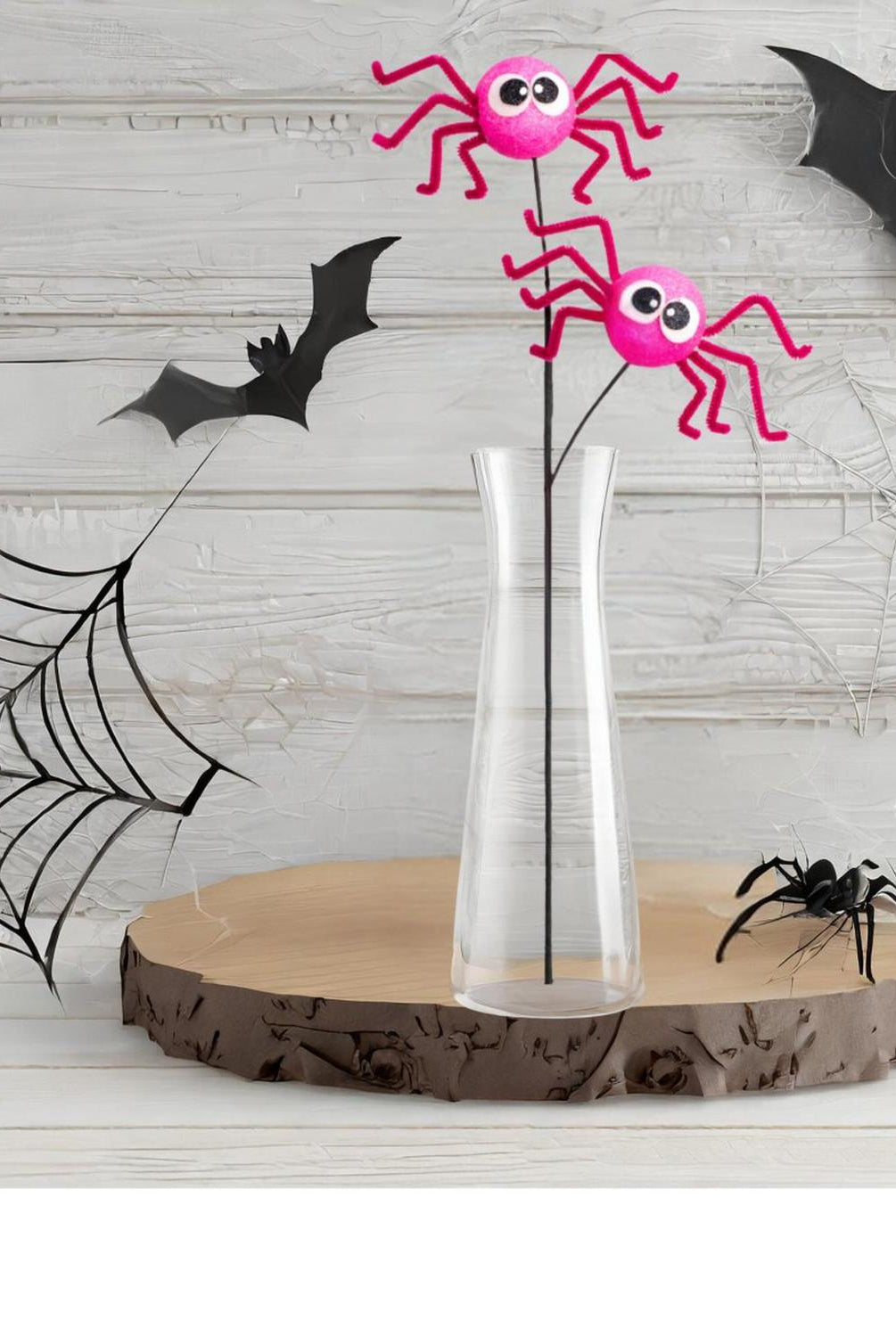 21" Silly Spider Spray: Pink