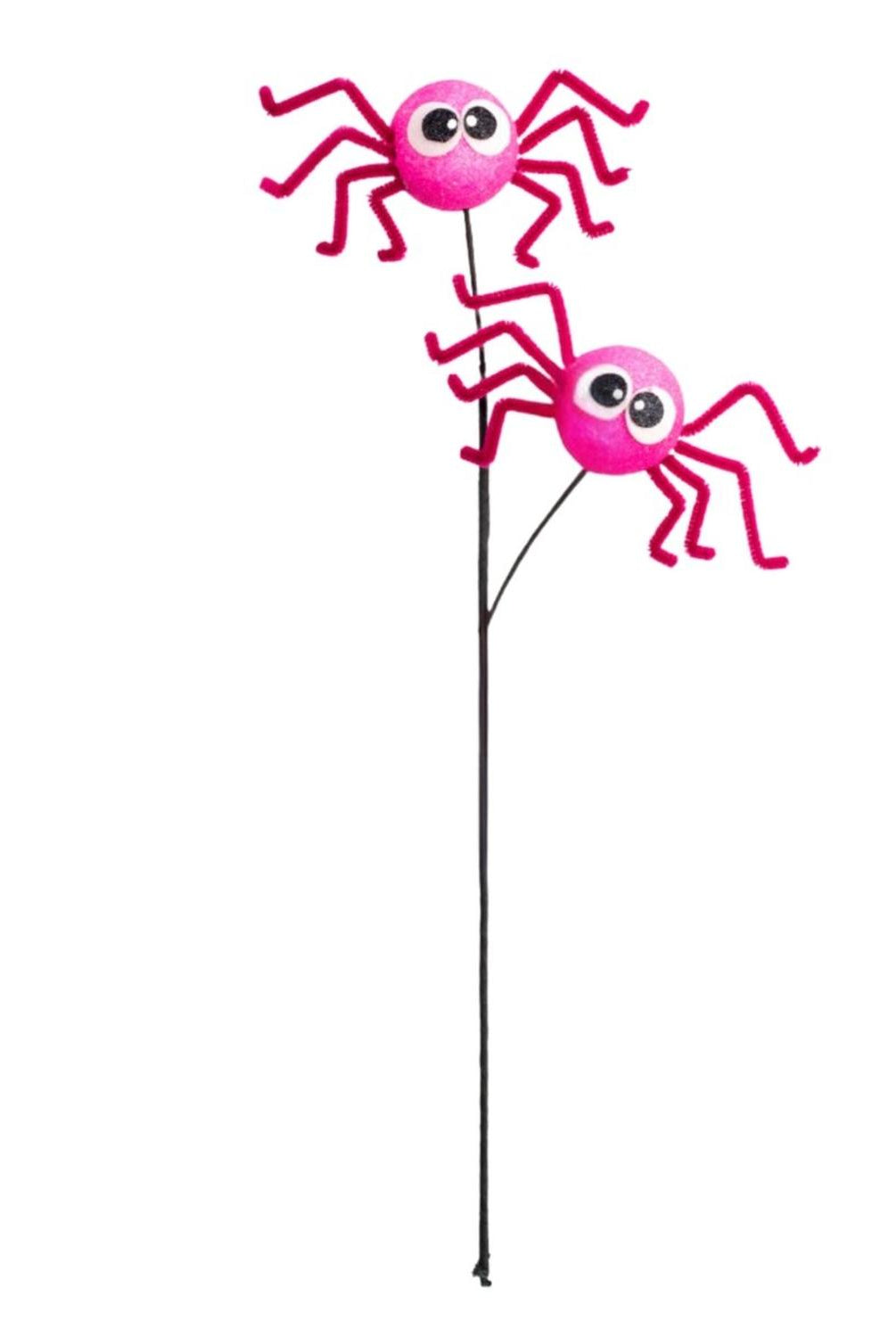 21" Silly Spider Spray: Pink