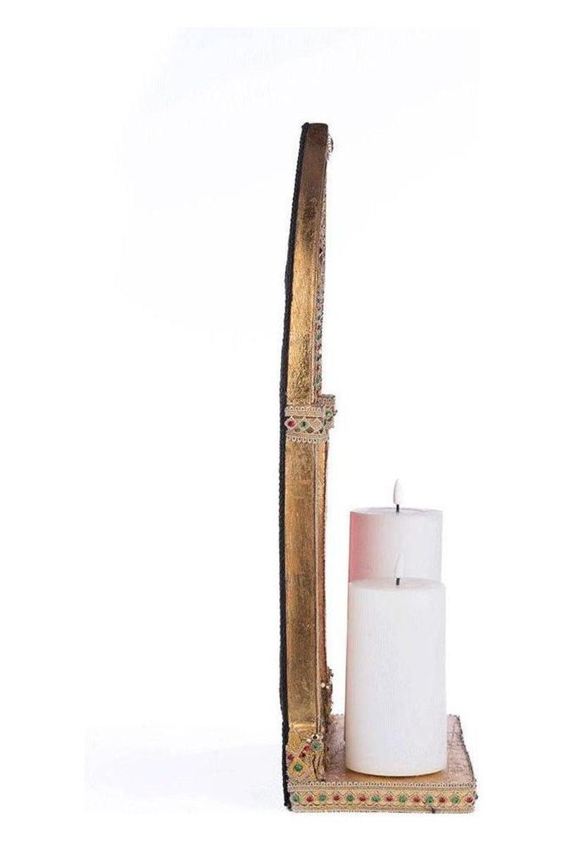 Shop For 22" Christmas Castle Pillar Candle Holder