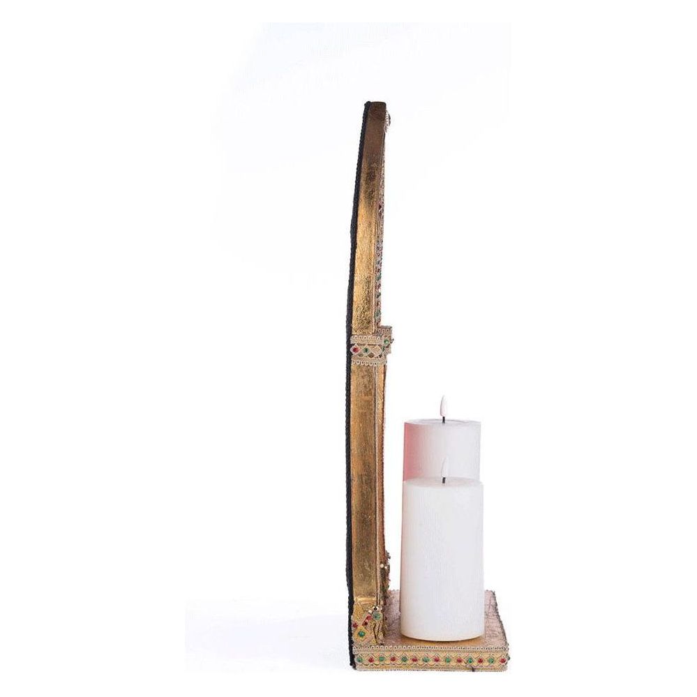 Shop For 22" Christmas Castle Pillar Candle Holder