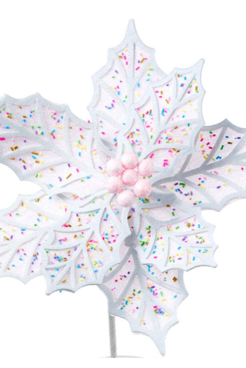 Shop For 22" Confetti Poinsettia Stem