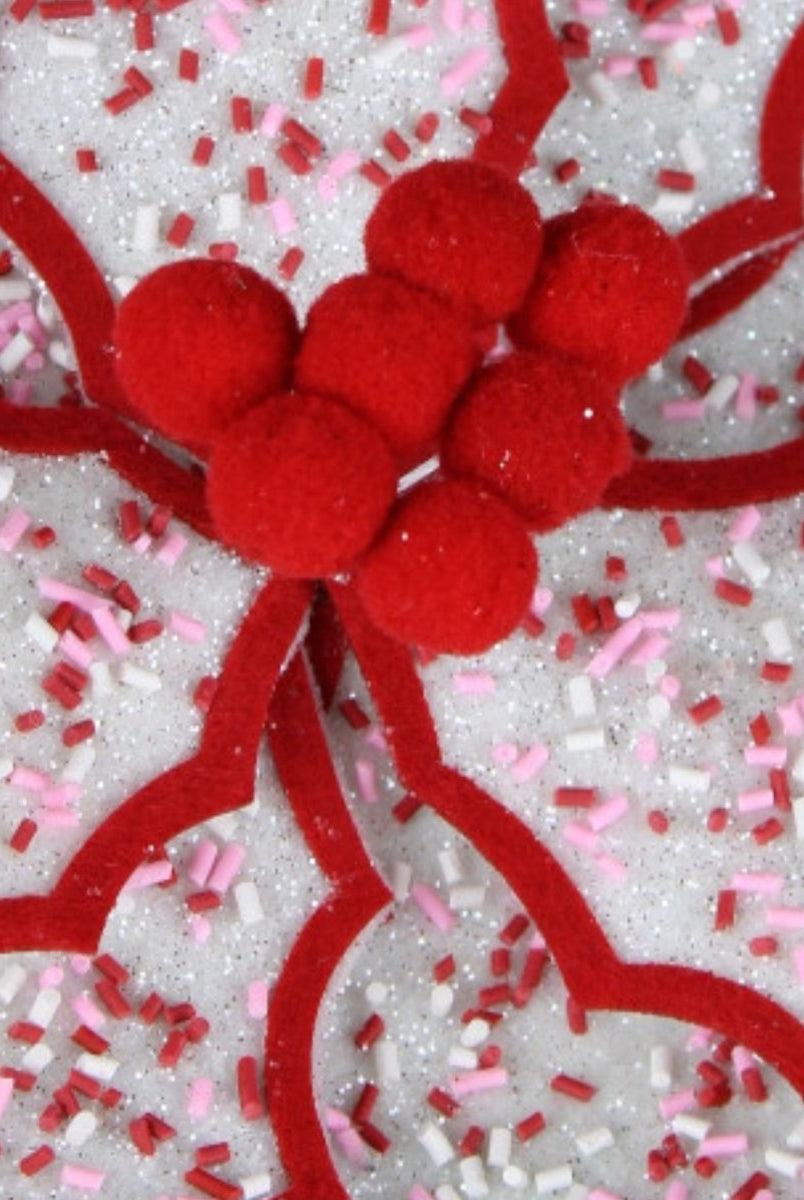 Shop For 22" Confetti Poinsettia Stem: Red