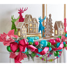 Shop For 22" Pink Glitter Trim Poinsettia Stem