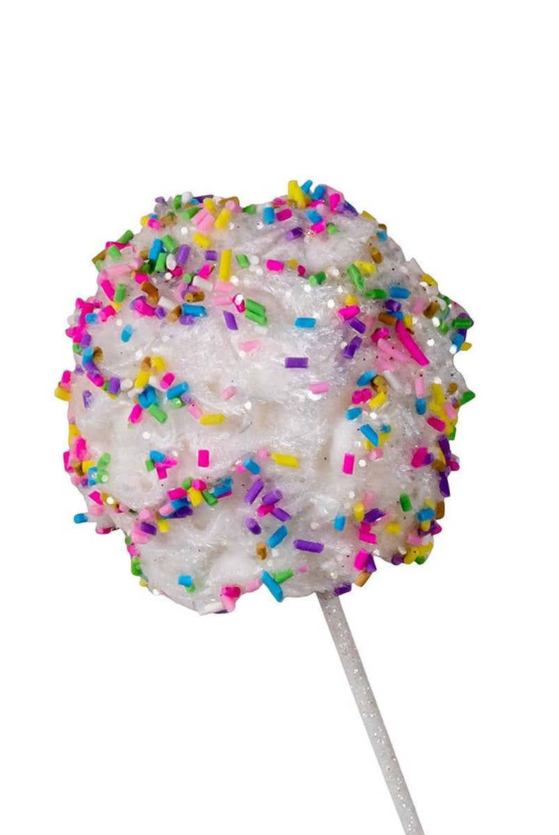 Shop For 22" White Frosted With Sprinkles Ball Pick