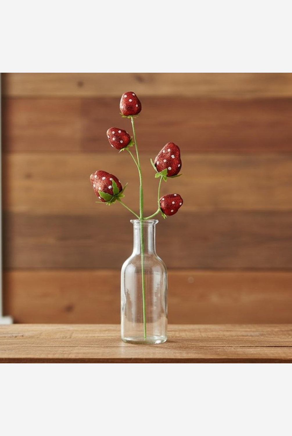 Shop For 22in Glitter Polka Dot Strawberry Spray