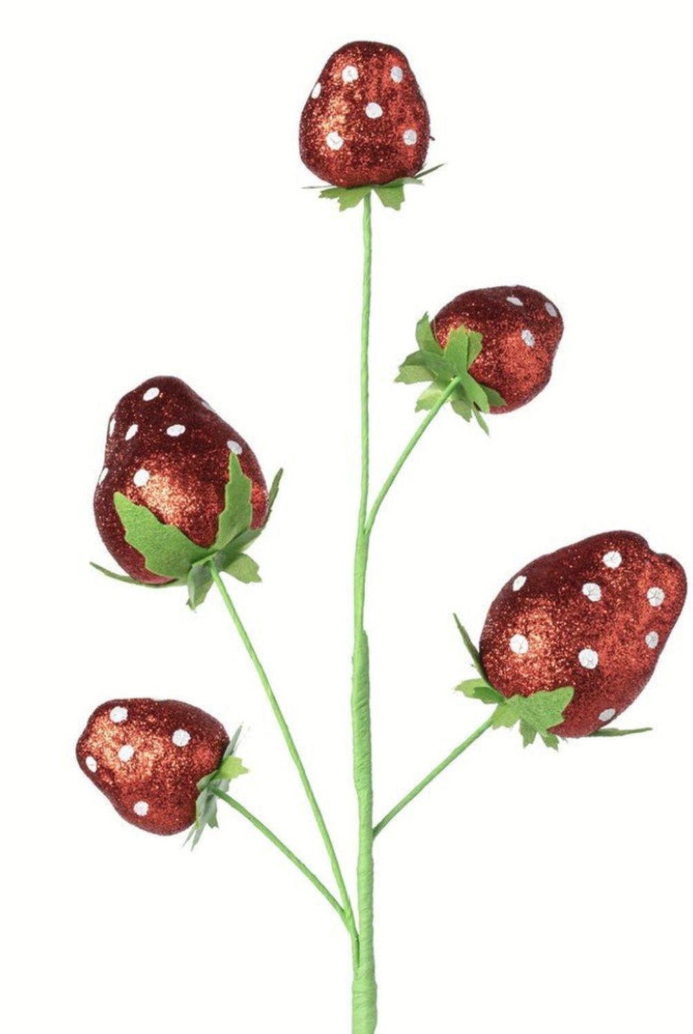 Shop For 22in Glitter Polka Dot Strawberry Spray