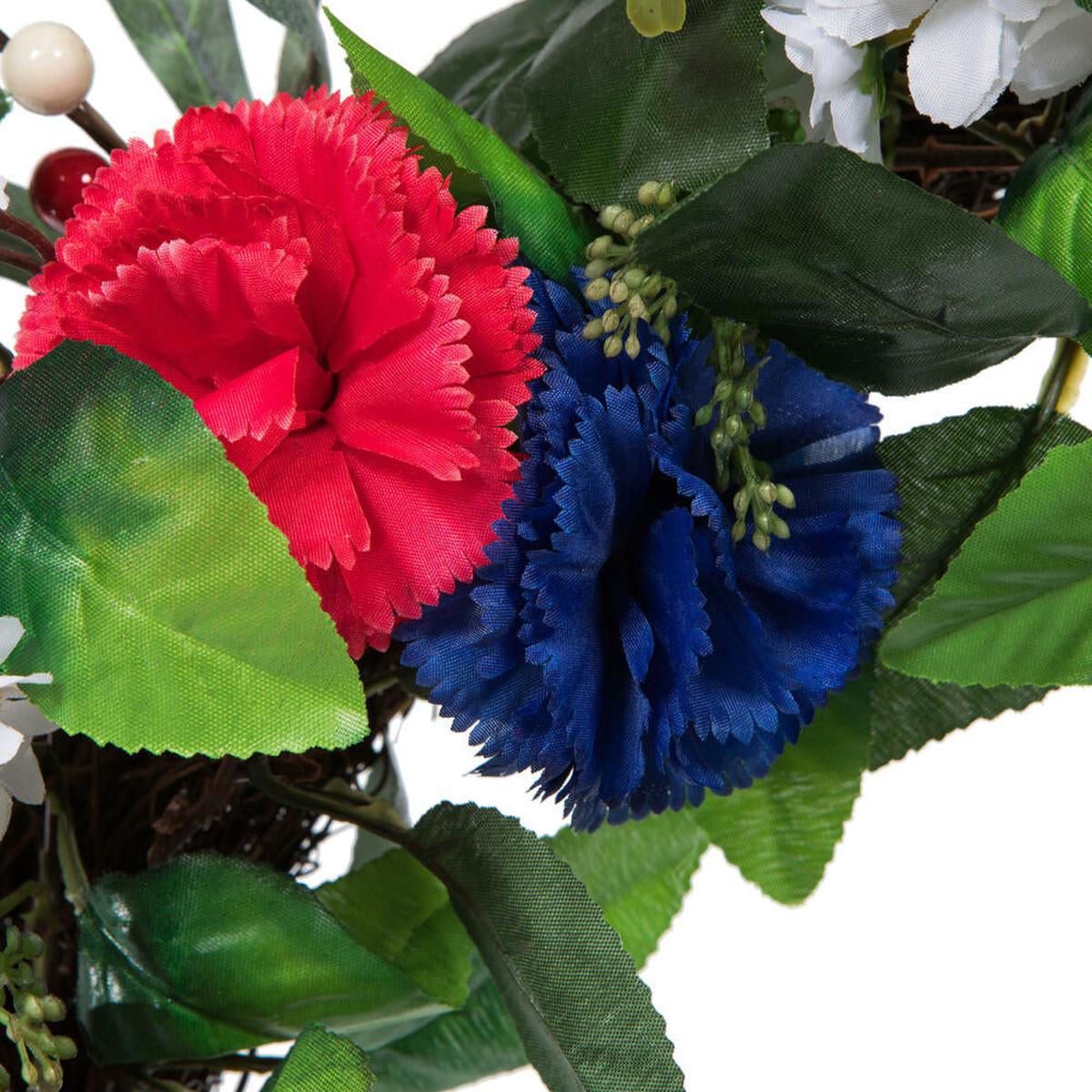 Shop For 22inch Artificial Mixed Floral Patriotic Wreath