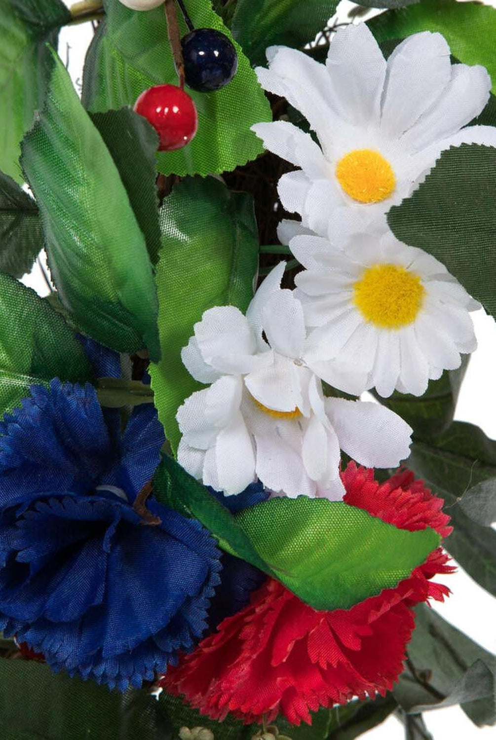 22inch Artificial Mixed Floral Patriotic Wreath