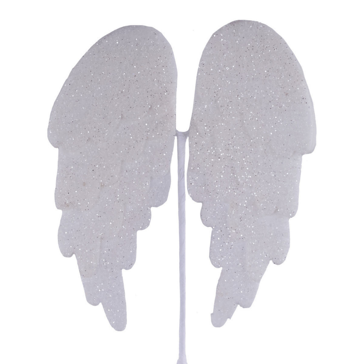 Shop For 23" Felt Glitter Angel Wing Spray: White