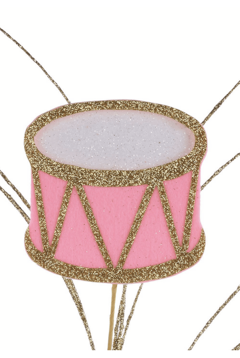 Shop For 23" Felt Glitter Nutcracker Drum Spray: Pastel