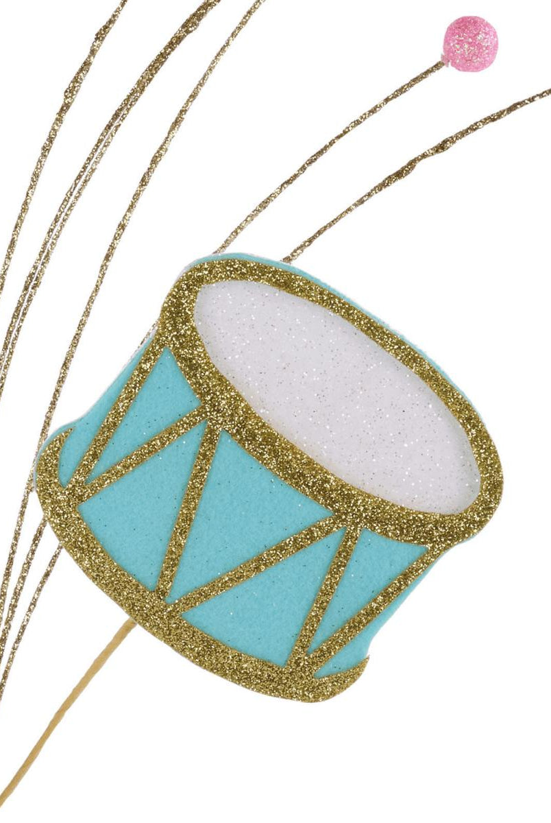 Shop For 23" Felt Glitter Nutcracker Drum Spray: Pastel