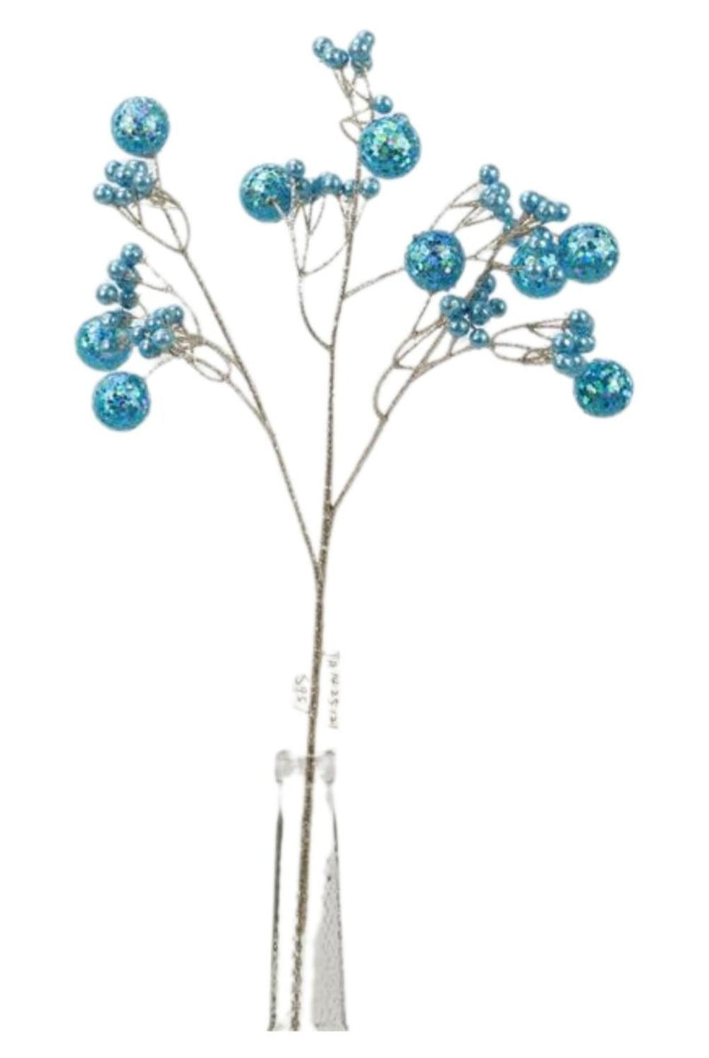 23" Glitter Ball Spray: Blue