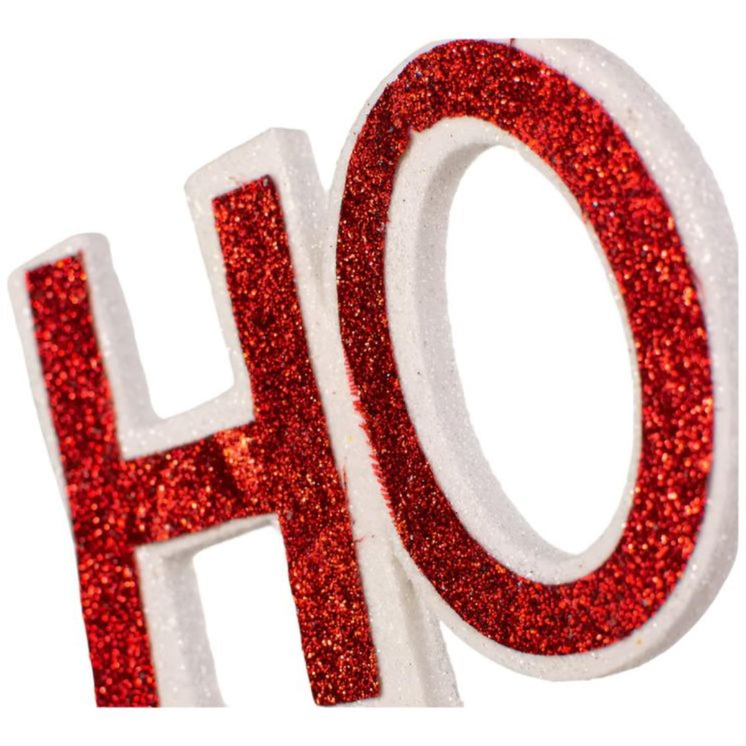 Shop For 23" Glitter Ho Ho Ho Spray: Red & White