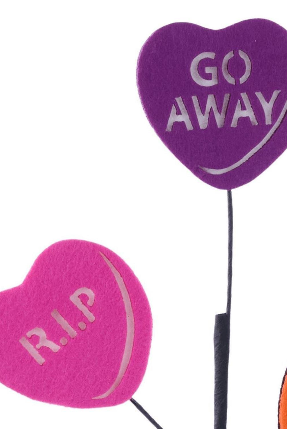 23" Halloween Candy Heart Spray