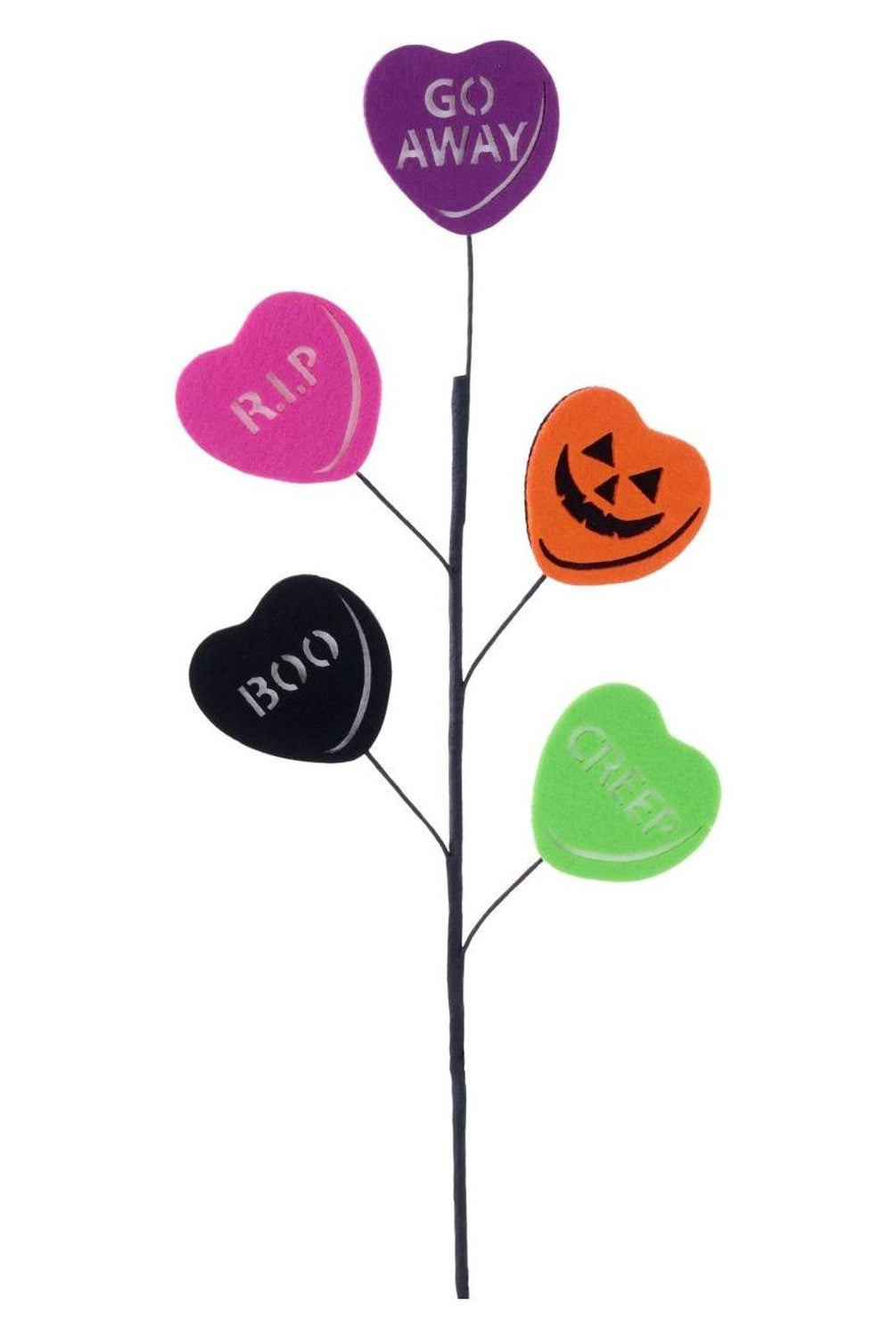 23" Halloween Candy Heart Spray