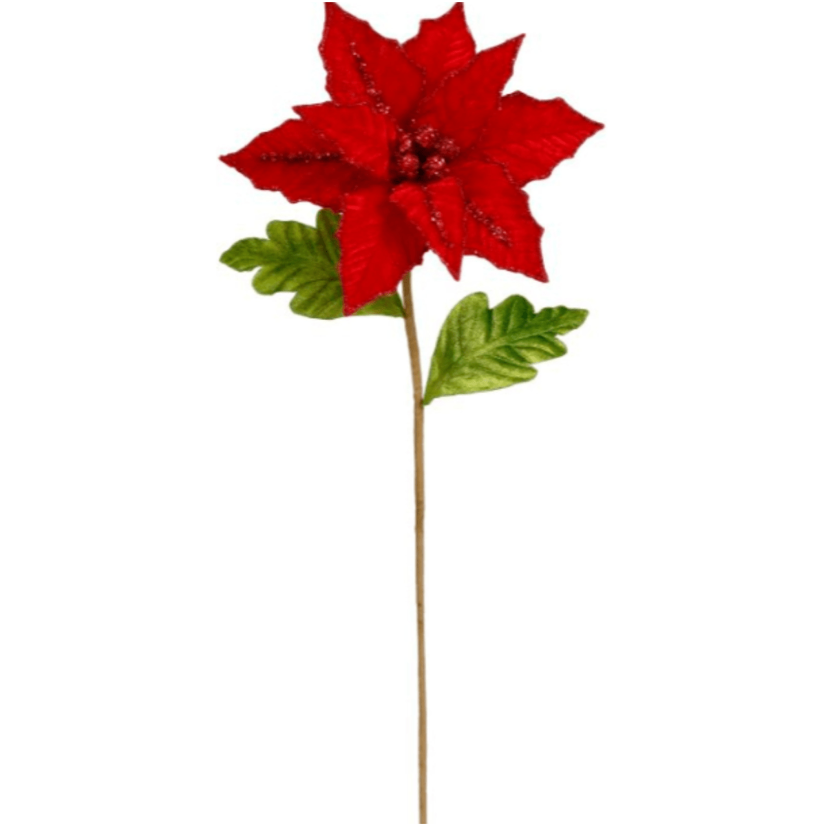 Shop For 23" Red Velvet Poinsettia Pick