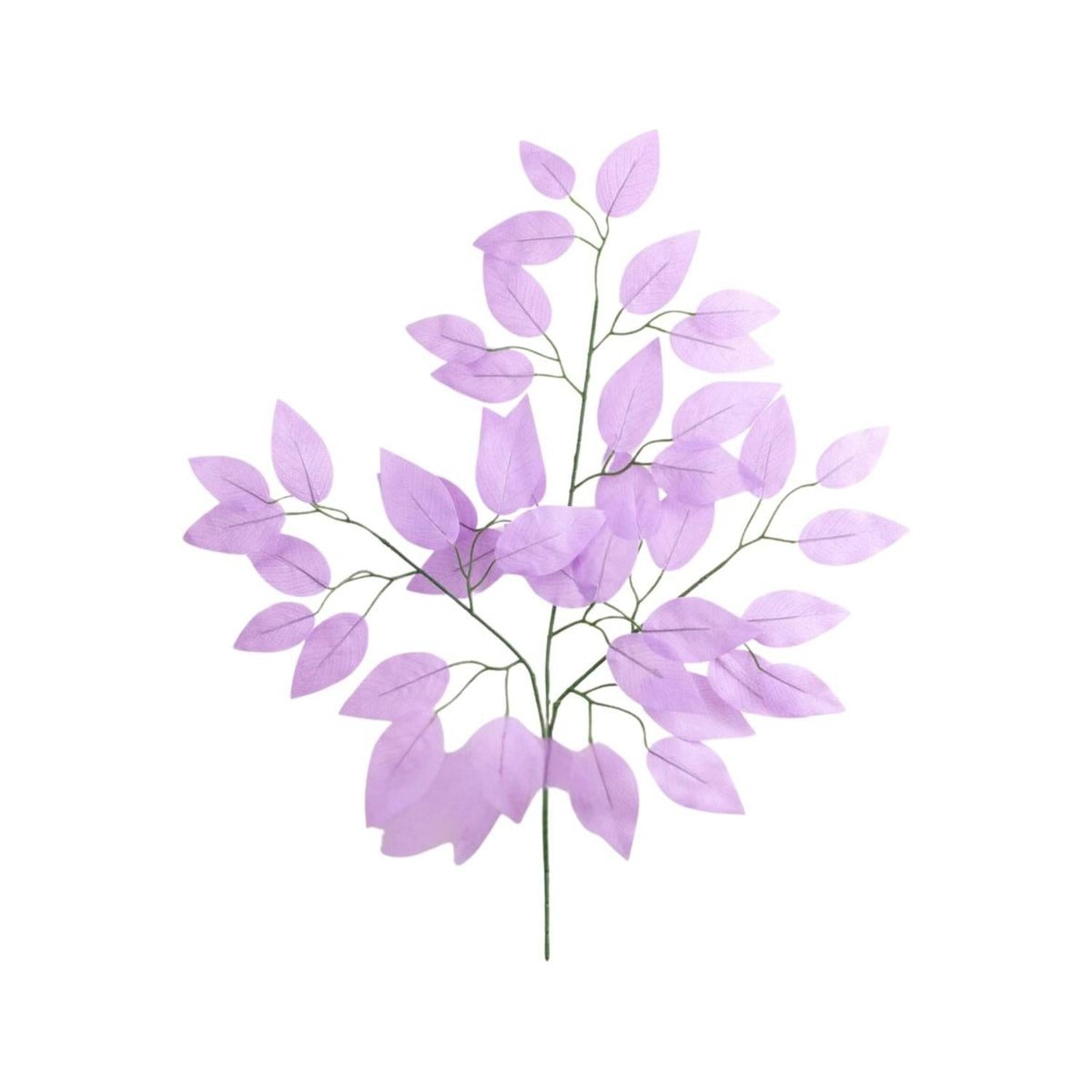 Shop For 23" Silk Ficus Spray: Lavender (Set of 12)