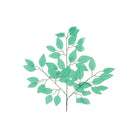 Shop For 23" Silk Ficus Spray: Mint Green (Set of 12)
