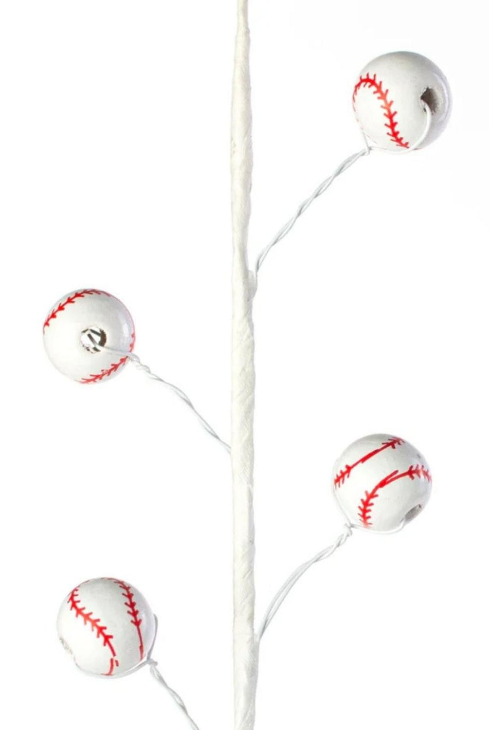 23" Wood Bead Sports Ball Spray: Baseball