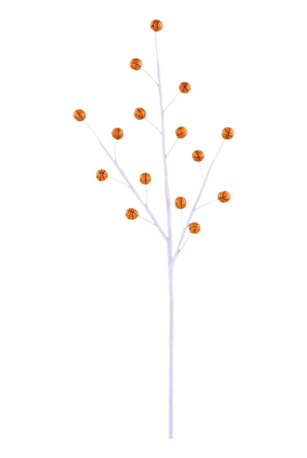23" Wood Bead Sports Ball Spray: Basketball