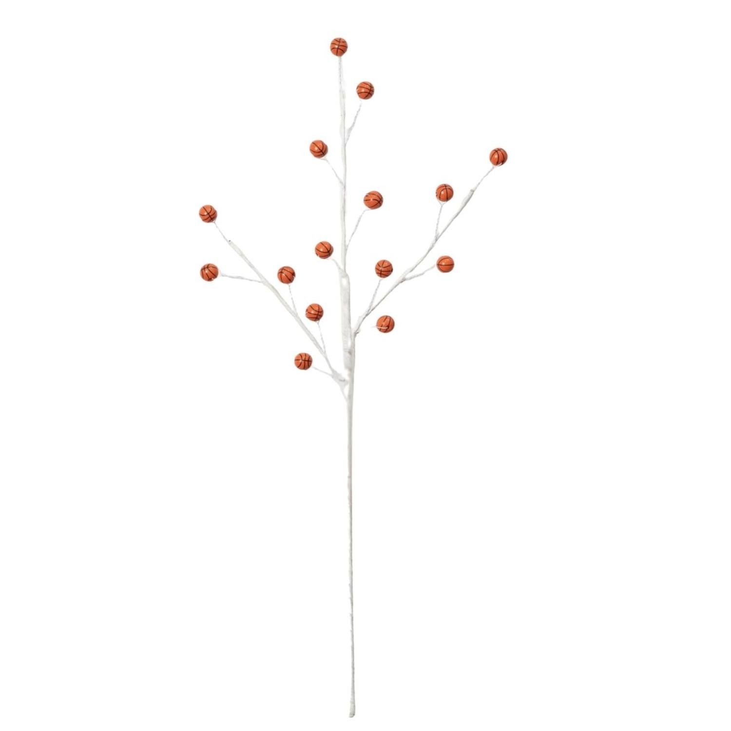 23" Wood Bead Sports Ball Spray: Basketball