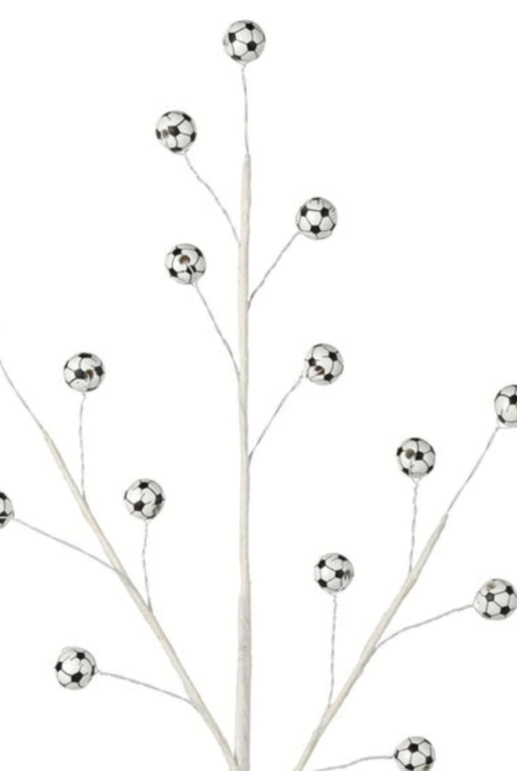 23" Wood Bead Sports Ball Spray: Soccer