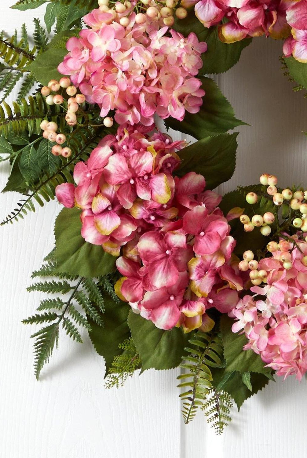 24” Artificial Hydrangea Berry Wreath