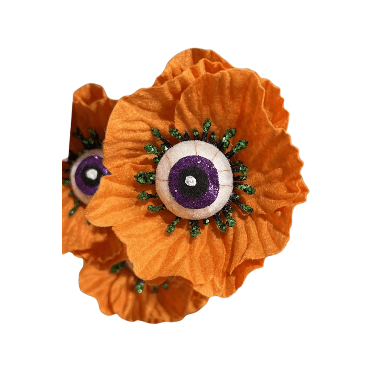 Shop For 24" Eyeball Flower Spray: Orange
