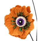 Shop For 24" Eyeball Flower Spray: Orange