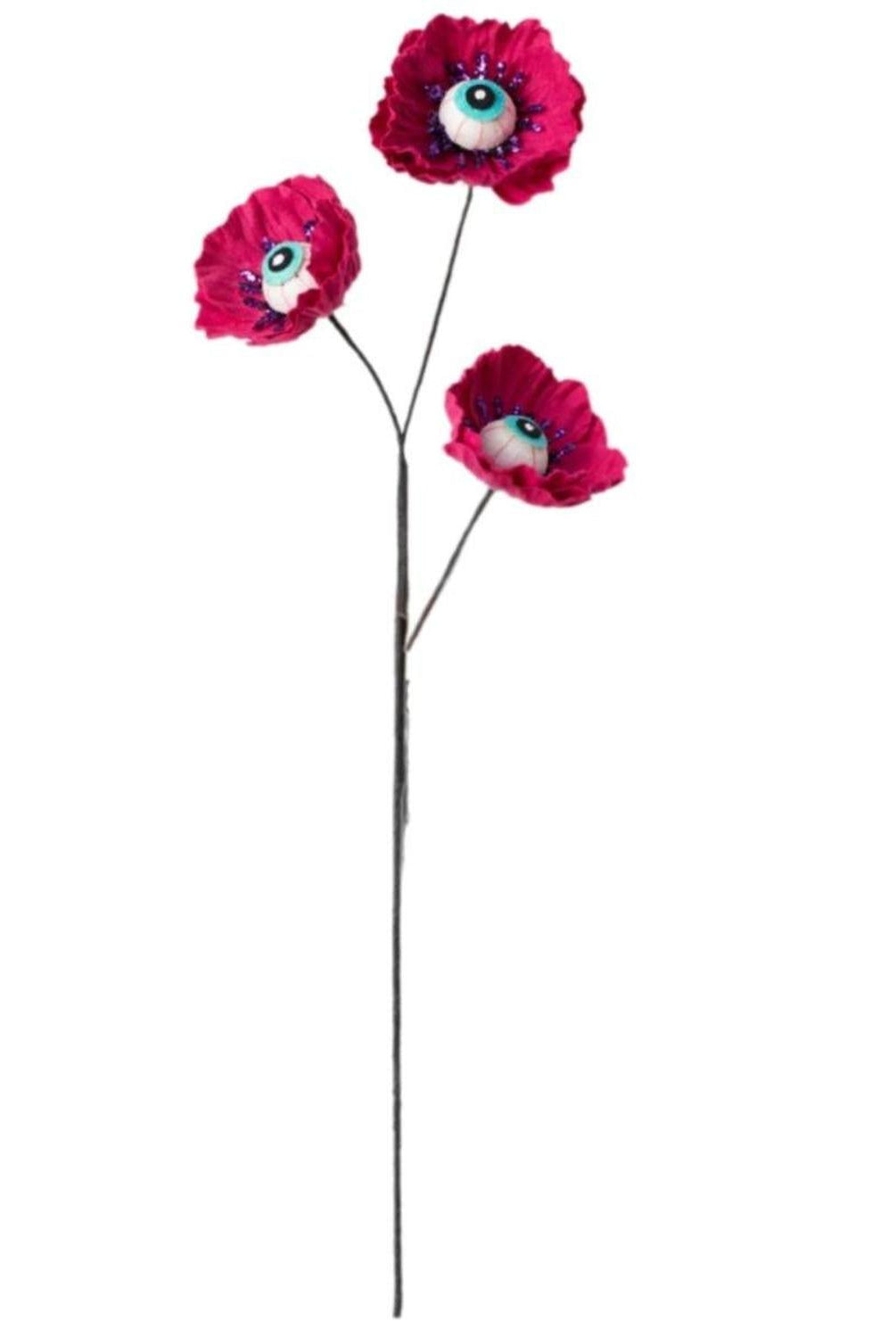 24" Eyeball Flower Spray: Pink