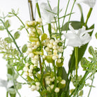 Shop For 24" Fabric Flower, Leaf, Berry Spray: White