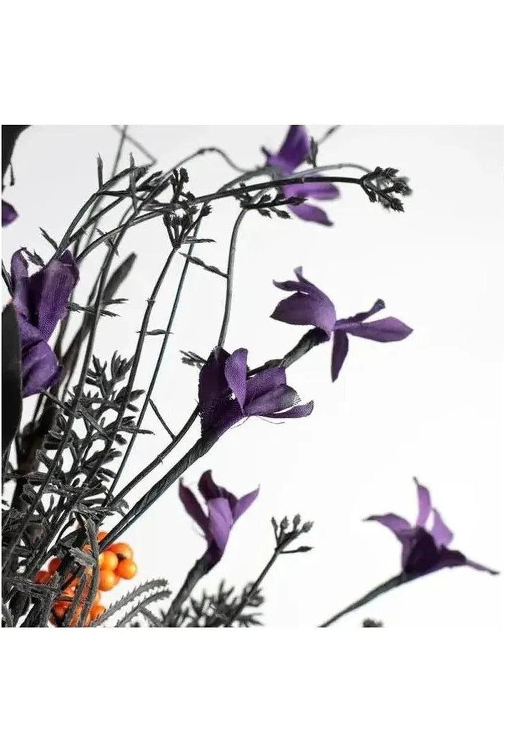 24" Filler & Berry Spray: Purple/Orange/Black