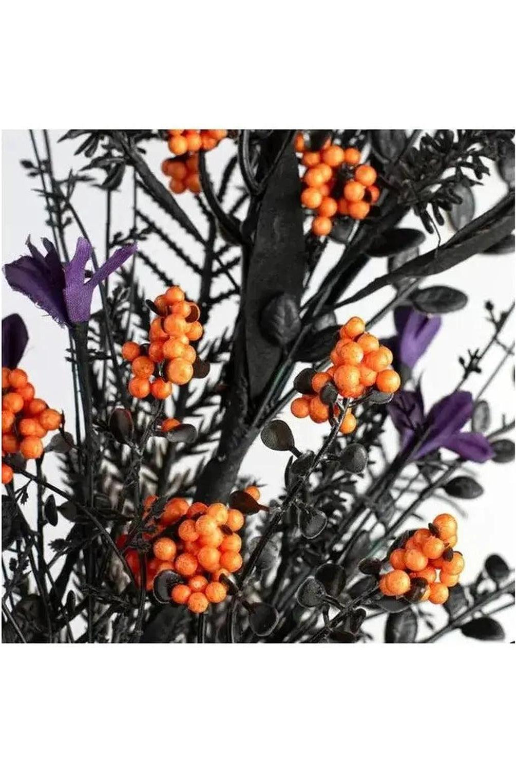 24" Filler & Berry Spray: Purple/Orange/Black