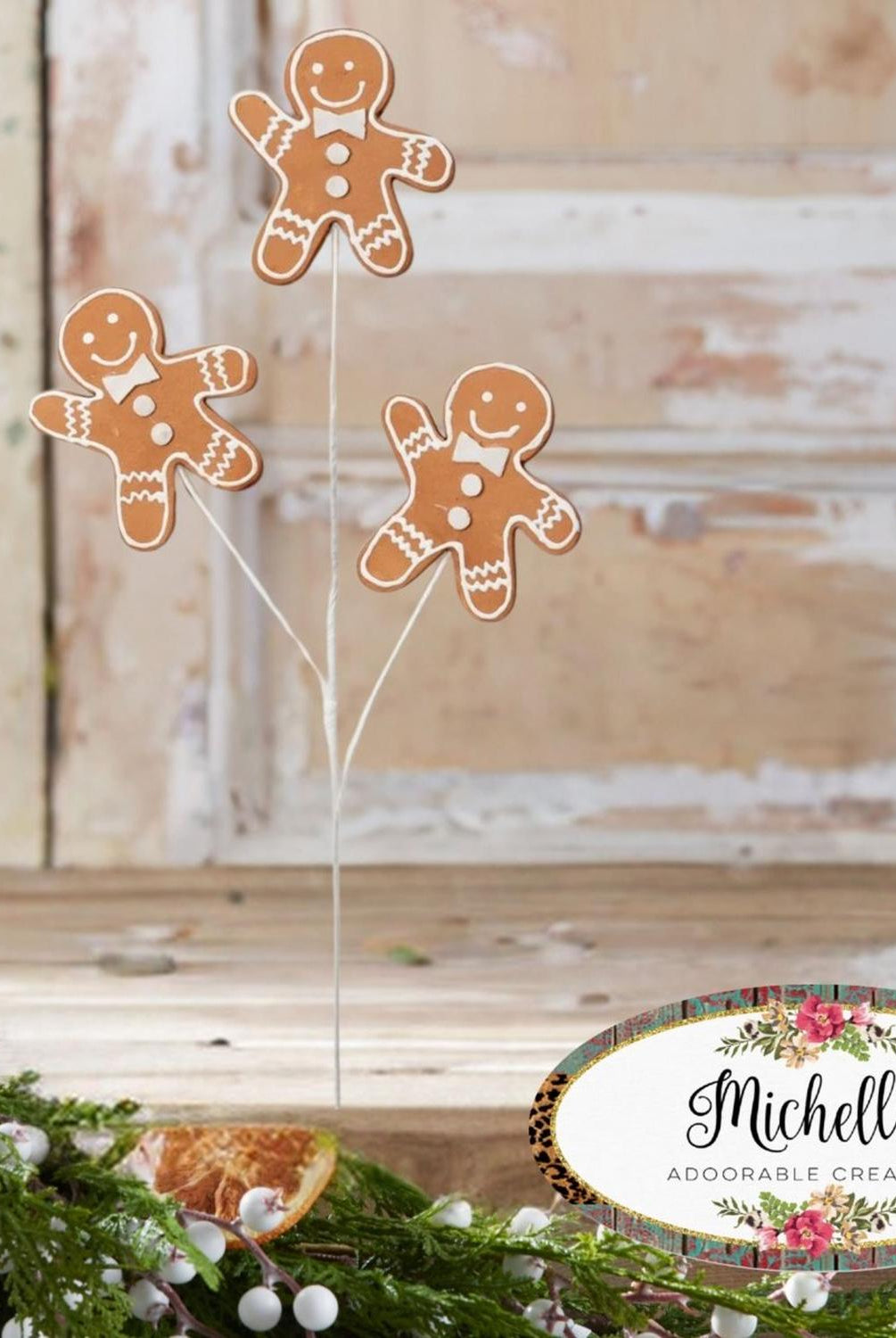 24" Gingerbread Cookie Spray