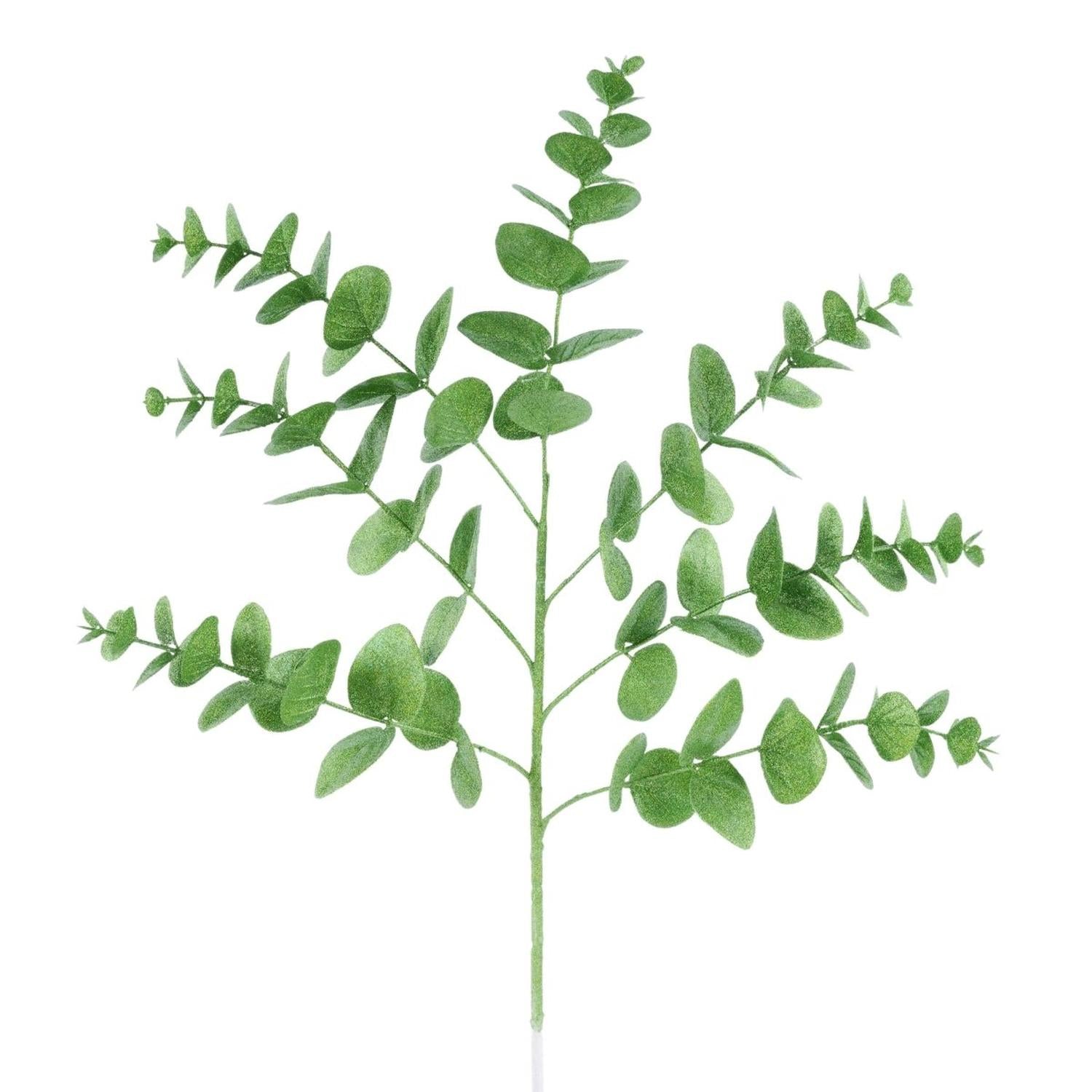 Shop For 24" Glitter Eucalyptus Spray: Lime Green