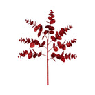 Shop For 24" Glitter Eucalyptus Spray: Red