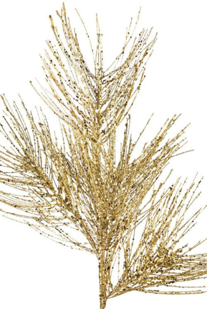 Shop For 24" Glitter Pine Pick: Champagne