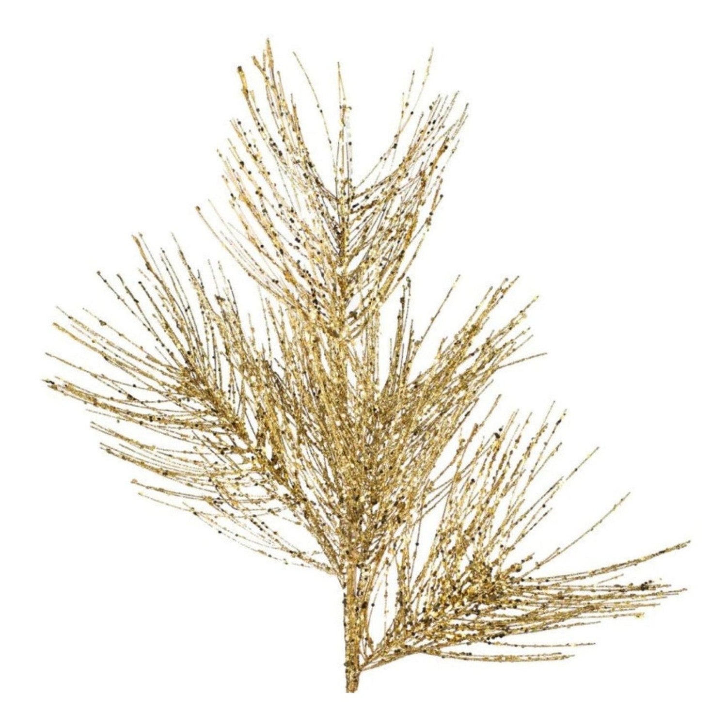 24" Glitter Pine Pick: Champagne