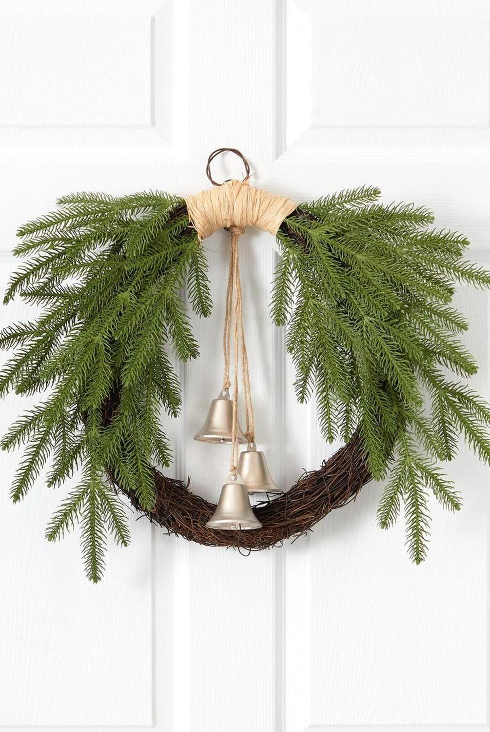 Shop For 24” Holiday Christmas Pine and Bells Wreath