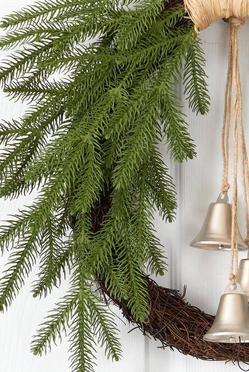 Shop For 24” Holiday Christmas Pine and Bells Wreath