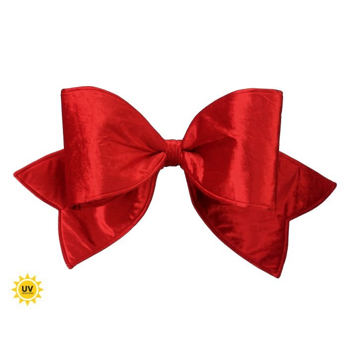 Shop For 24 inch Velvet Padded Bow Outdoor UV - Resistant: Red