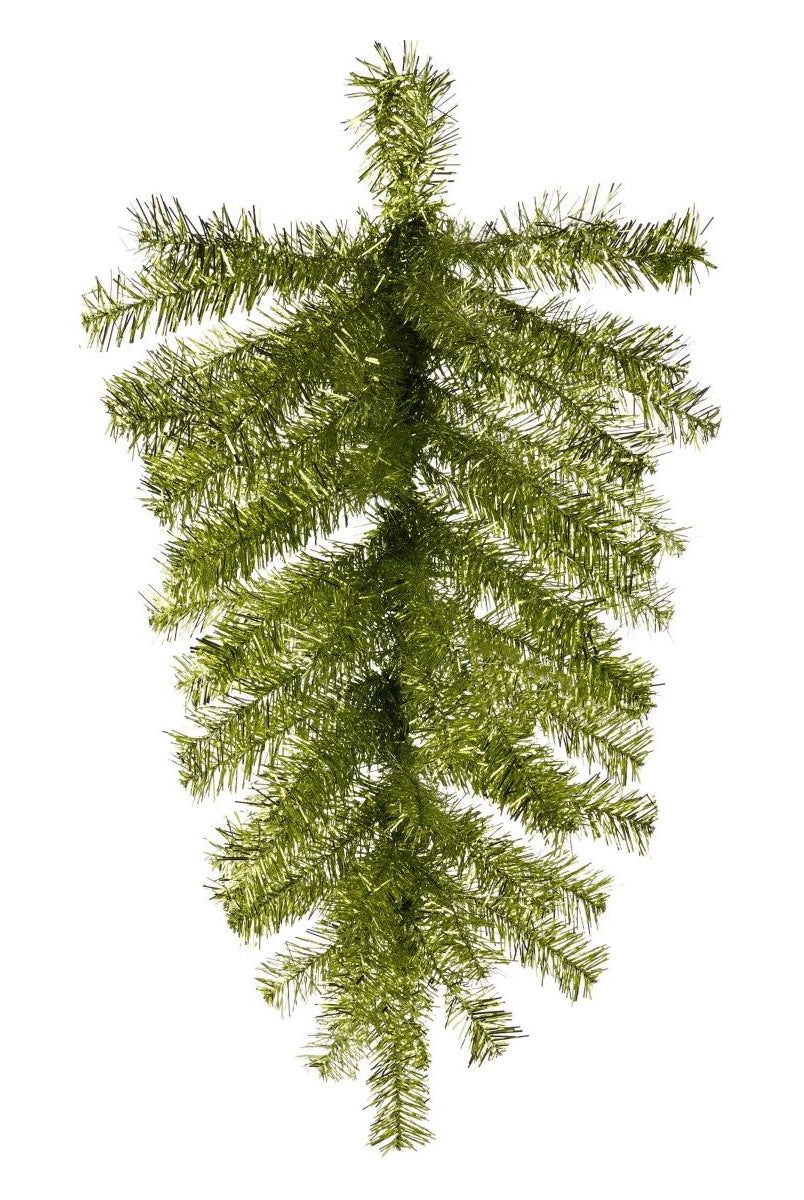 Shop For 24" Metallic Teardrop Swag, 55 Tips: Lime Green