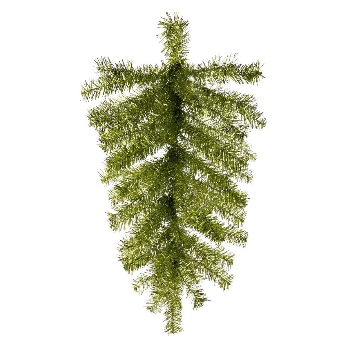 Shop For 24" Metallic Teardrop Swag, 55 Tips: Lime Green