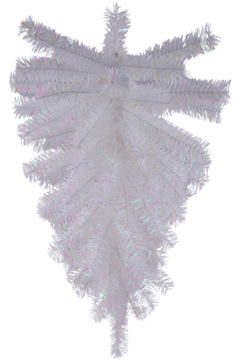 Shop For 24" Metallic Teardrop Swag: Iridescent White