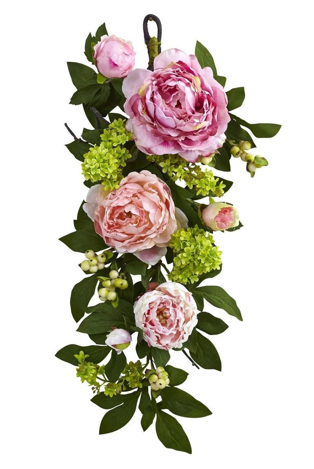 24'' Mixed Peony & Hydrangea Teardrop