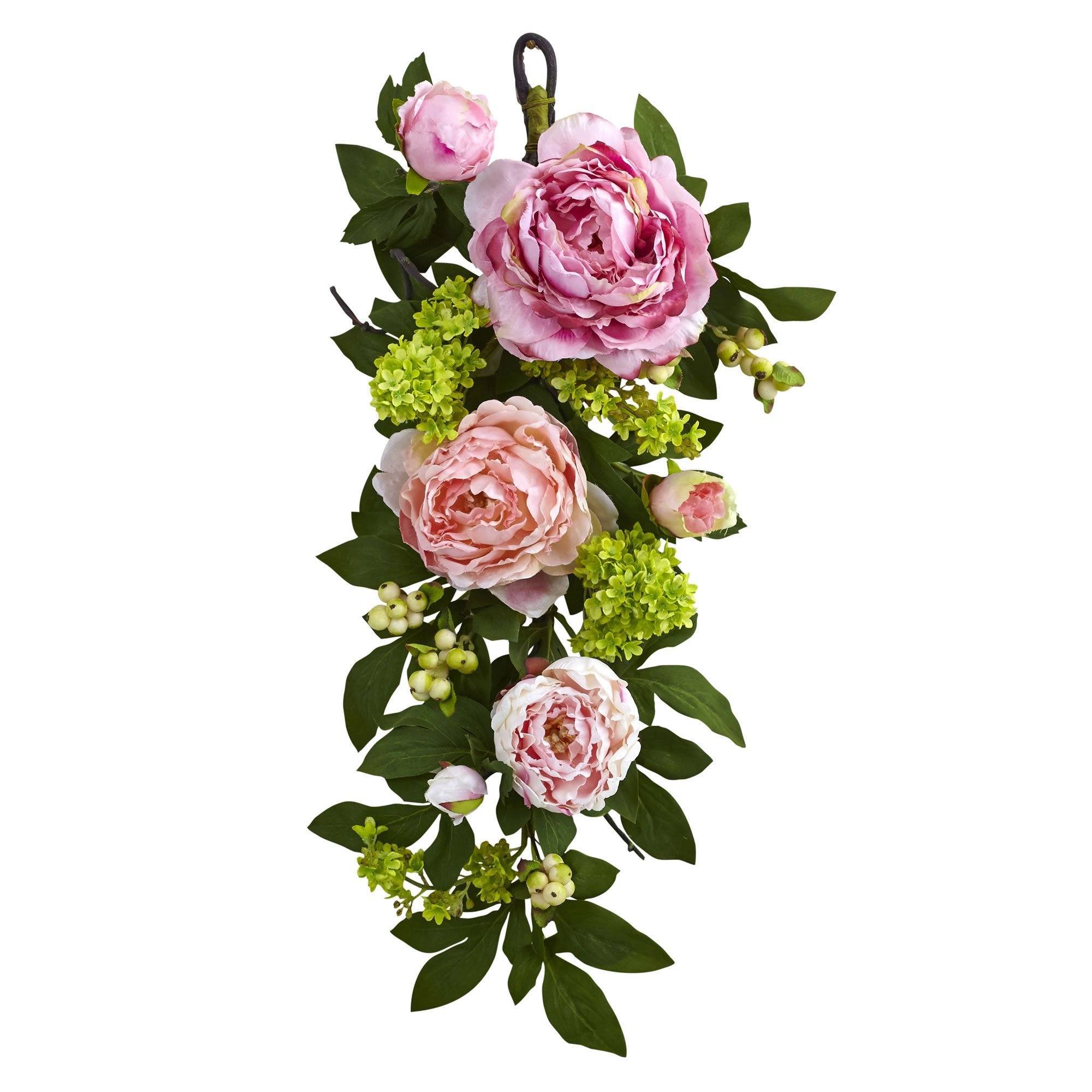 Shop For 24'' Mixed Peony & Hydrangea Teardrop