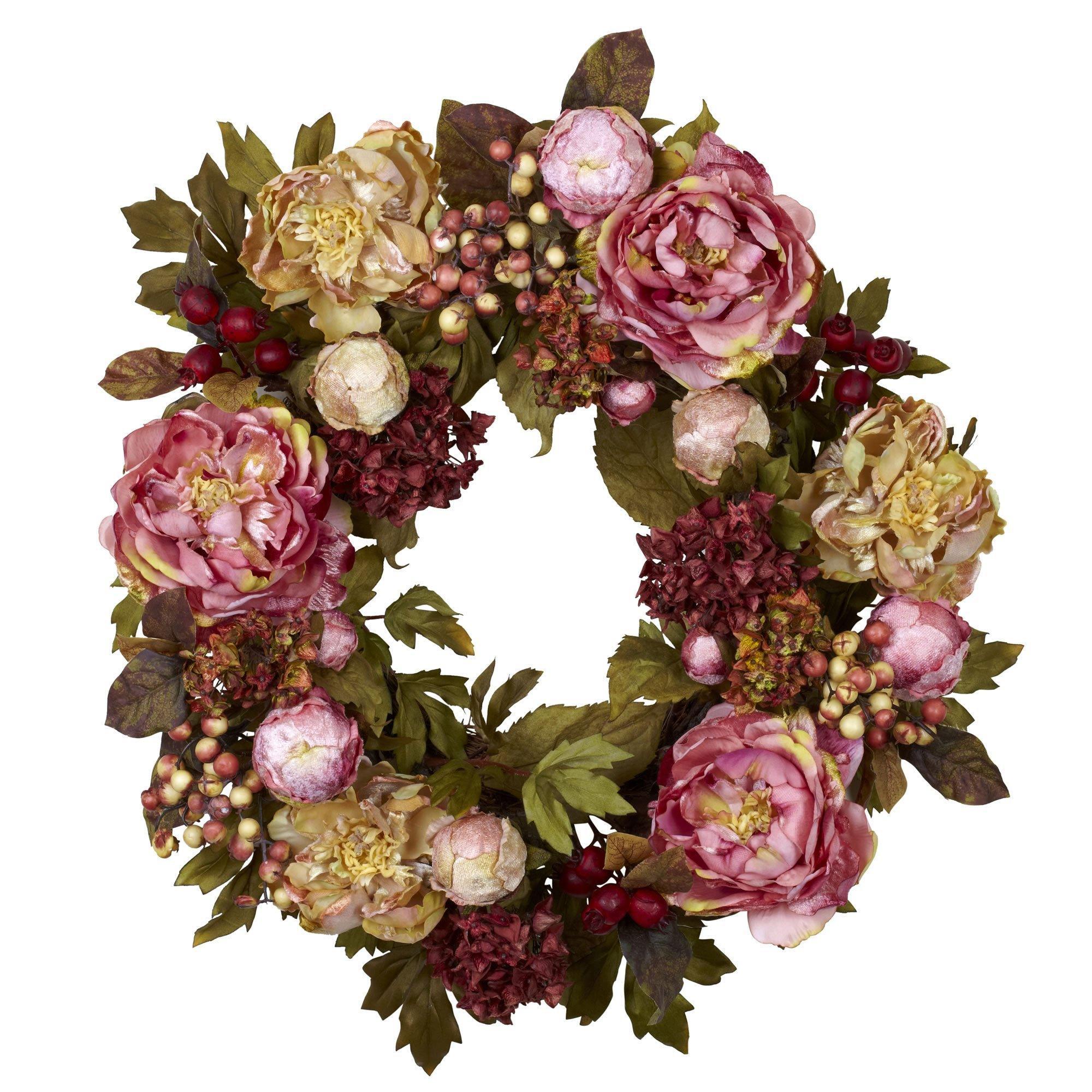 Shop For 24" Peony Hydrangea Wreath