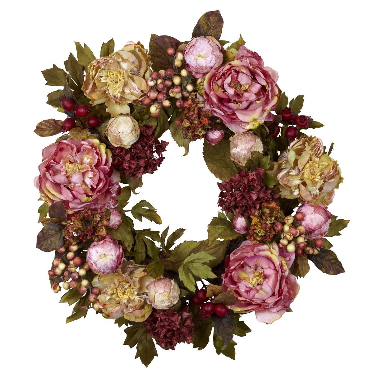 Shop For 24" Peony Hydrangea Wreath